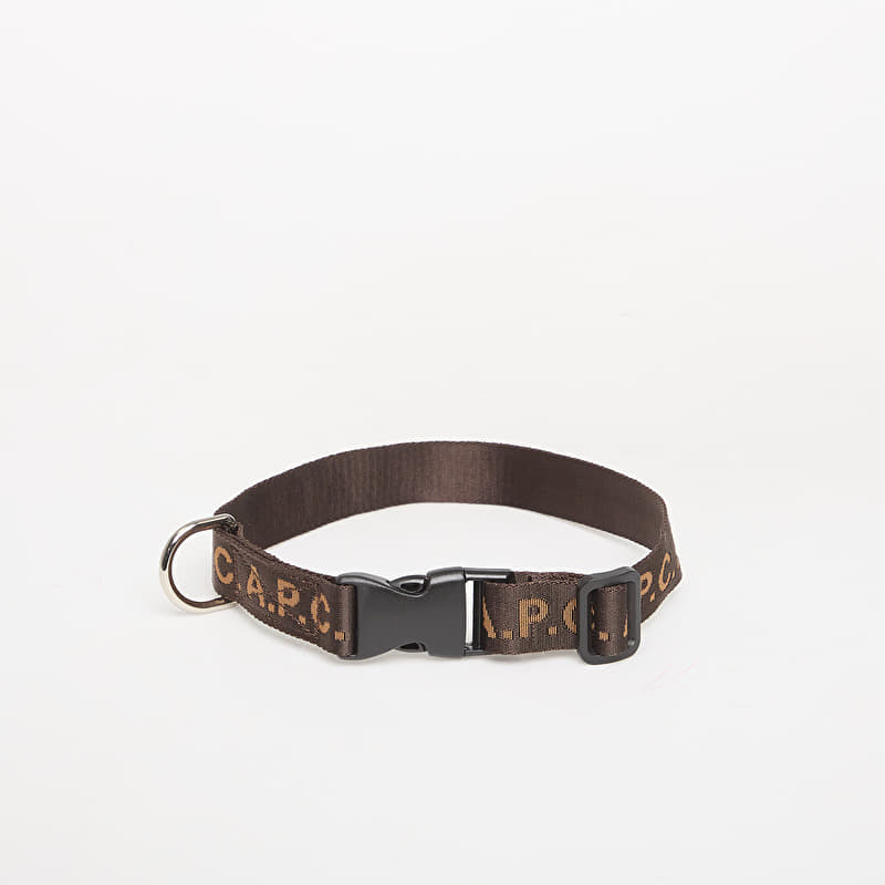 A.P.C. Toutou Logo Collar Brown