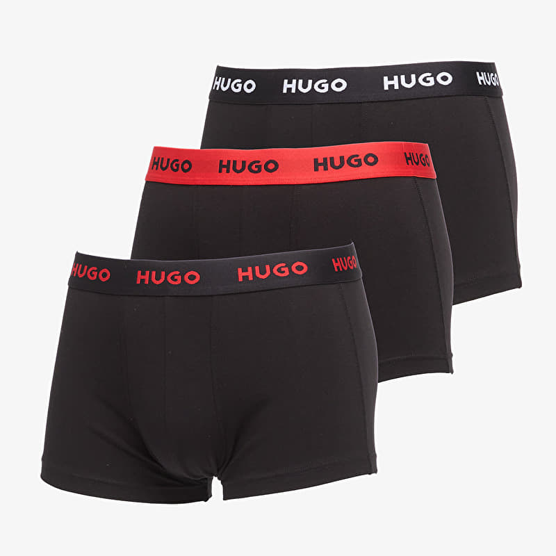 Boksershorts Hugo Boss Trunk 3-Pack Black