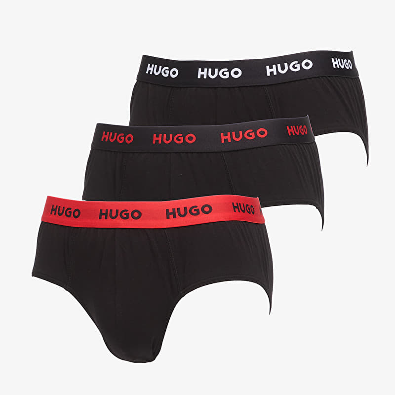 Boksershorts Hugo Boss Hip Brief 3-Pack Black