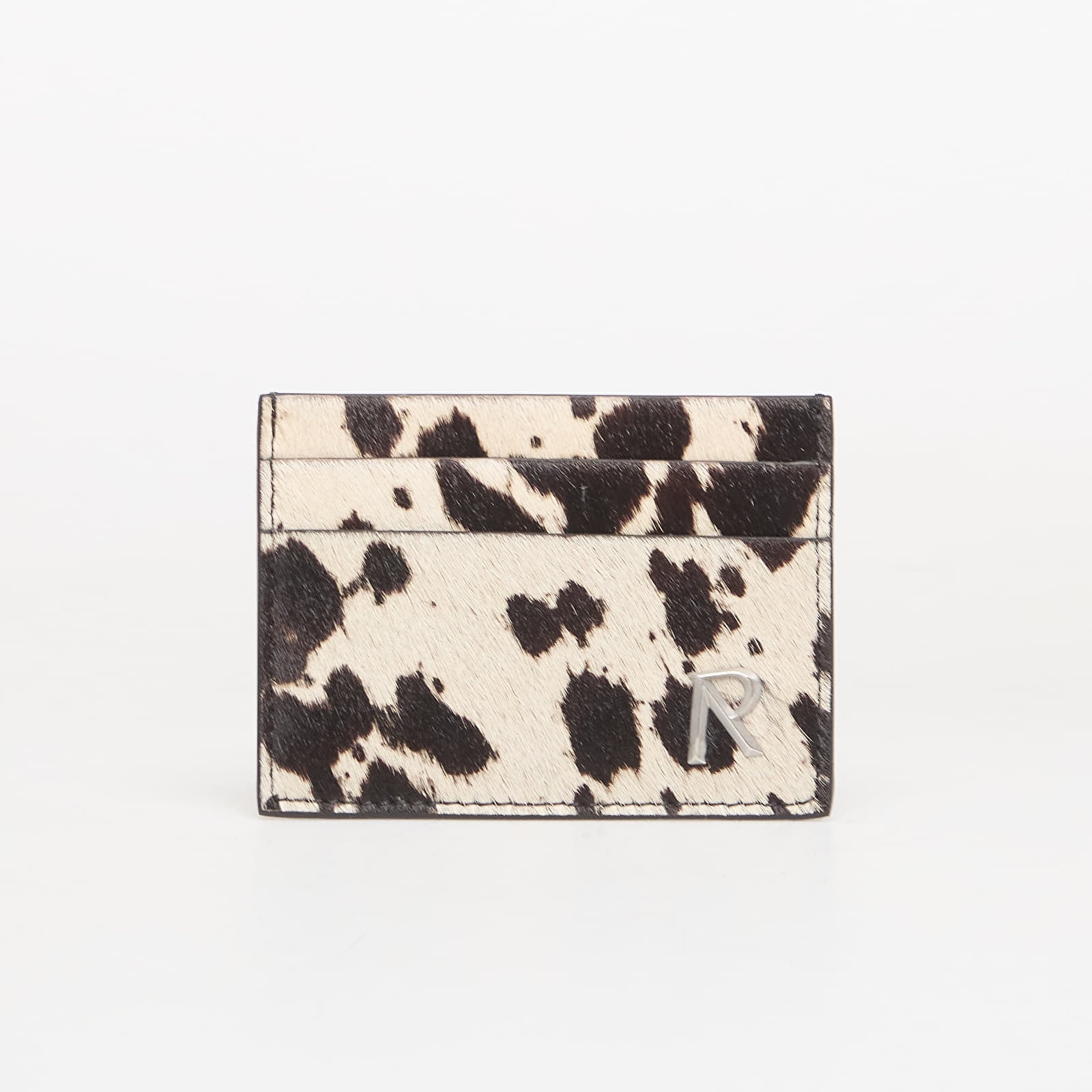 Denarnice REPRESENT Cow Hide Card Holder Flat White/ Jet Black