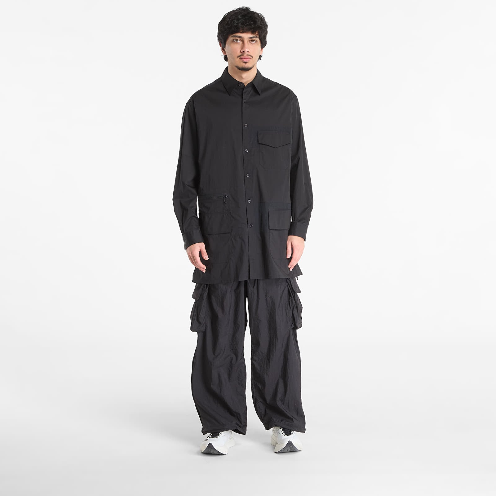 Pánske košele Y-3 Ut Long Sleeve Shirt Black