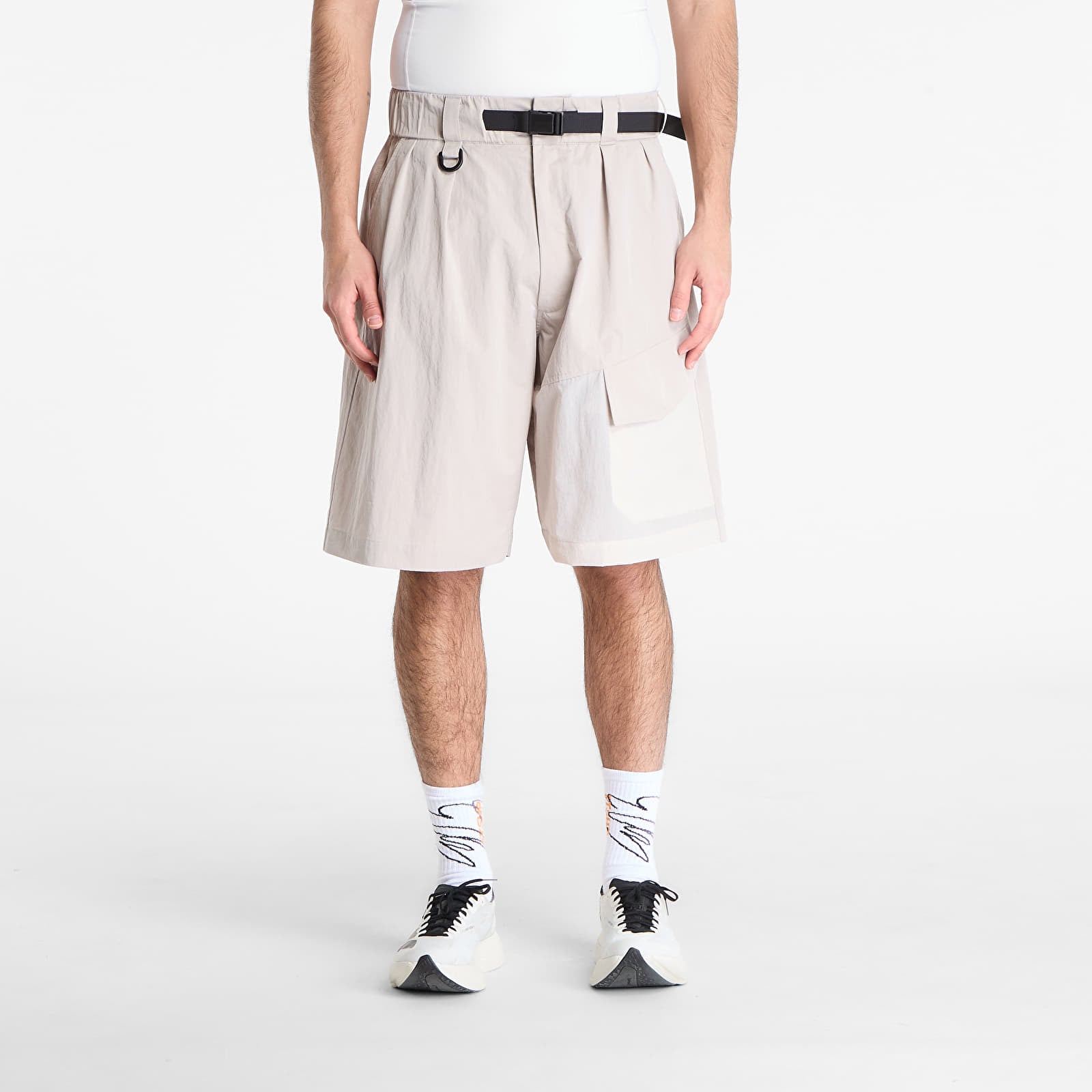 Calções de homem Y-3 Ut Wideleg Shorts Light Brown