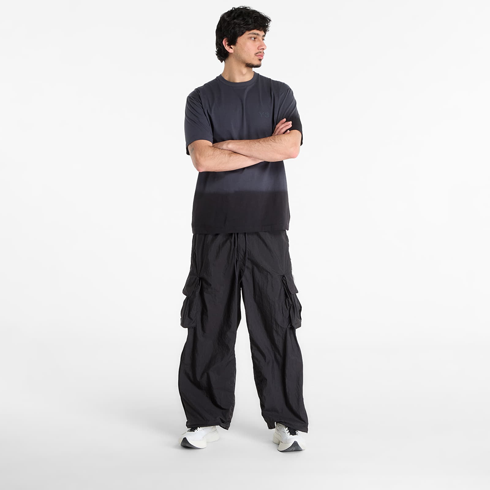 Pánske tričká Y-3 Dipped Regular Short Sleeve T-Shirt Night Grey