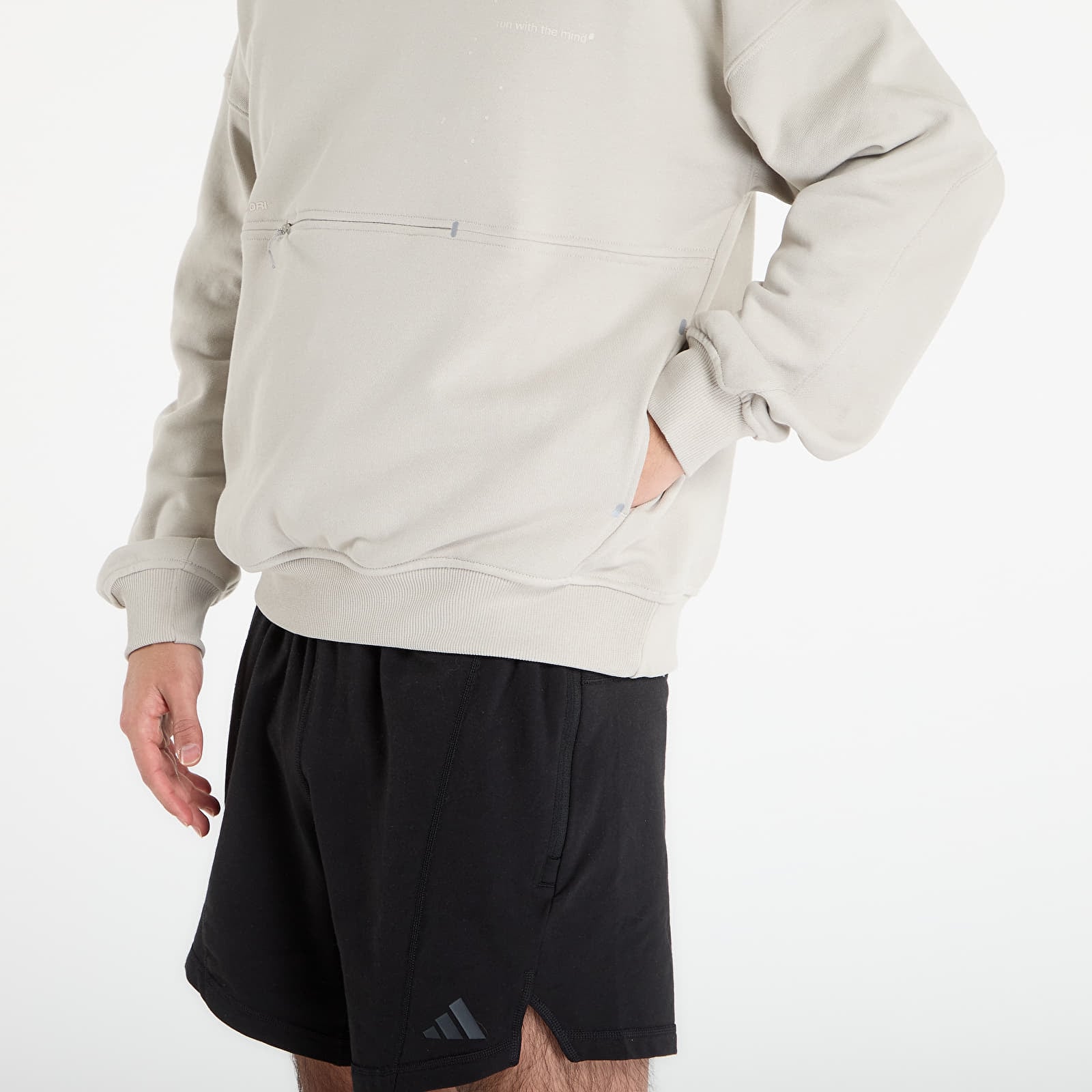 Hoodies and sweatshirts  adidas Adi365 x Hermanos Koumori Running Hoodie UNISEX Putty Grey