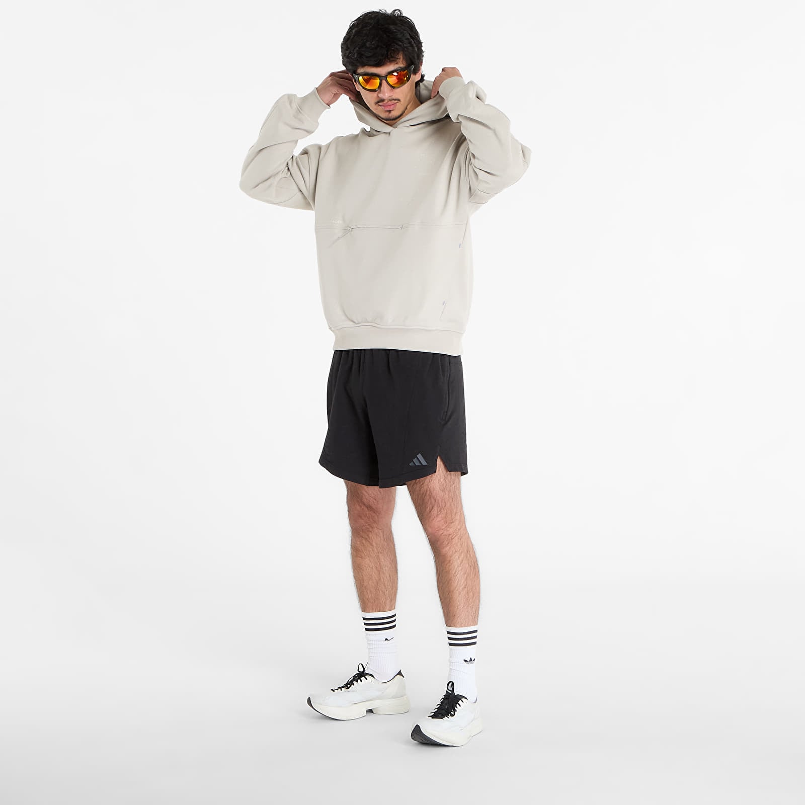 Hoodies and sweatshirts  adidas Adi365 x Hermanos Koumori Running Hoodie UNISEX Putty Grey