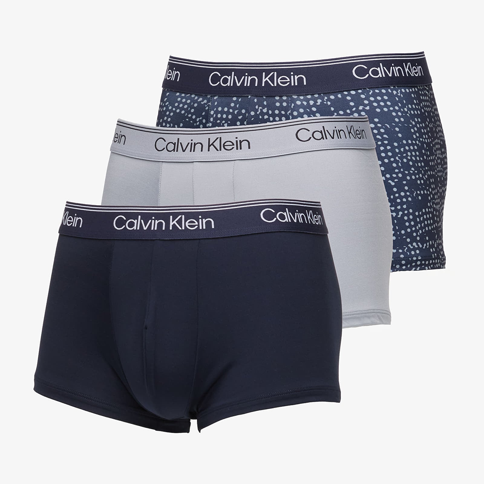 Boxeri Calvin Klein Low Rise Trunk 3-Pack Blue M