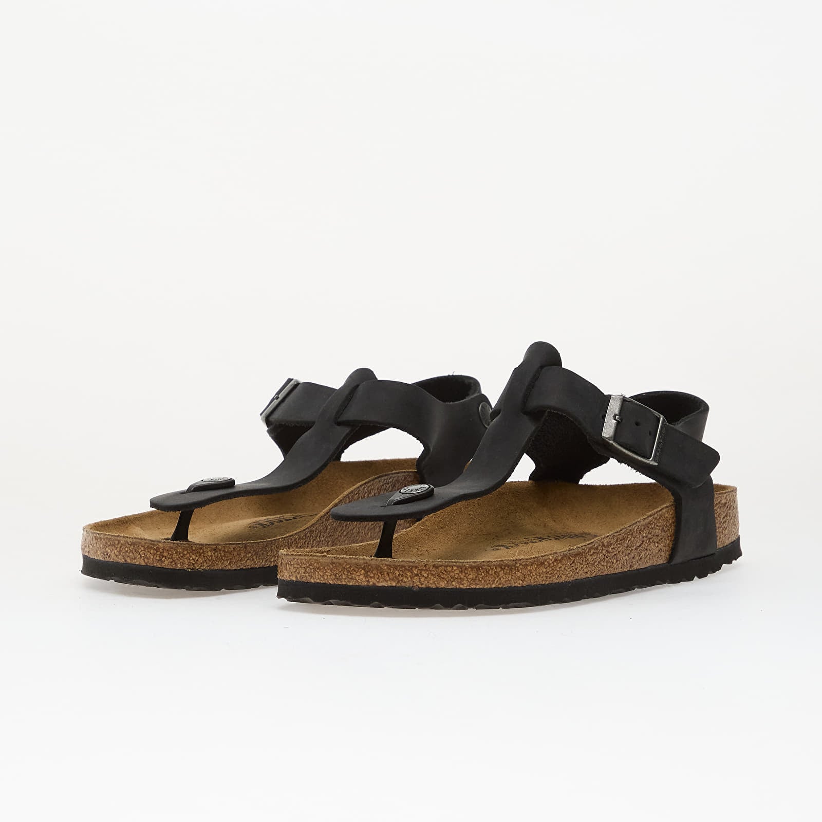 Herresko Birkenstock Kairo Oiled Leather Unisex Black
