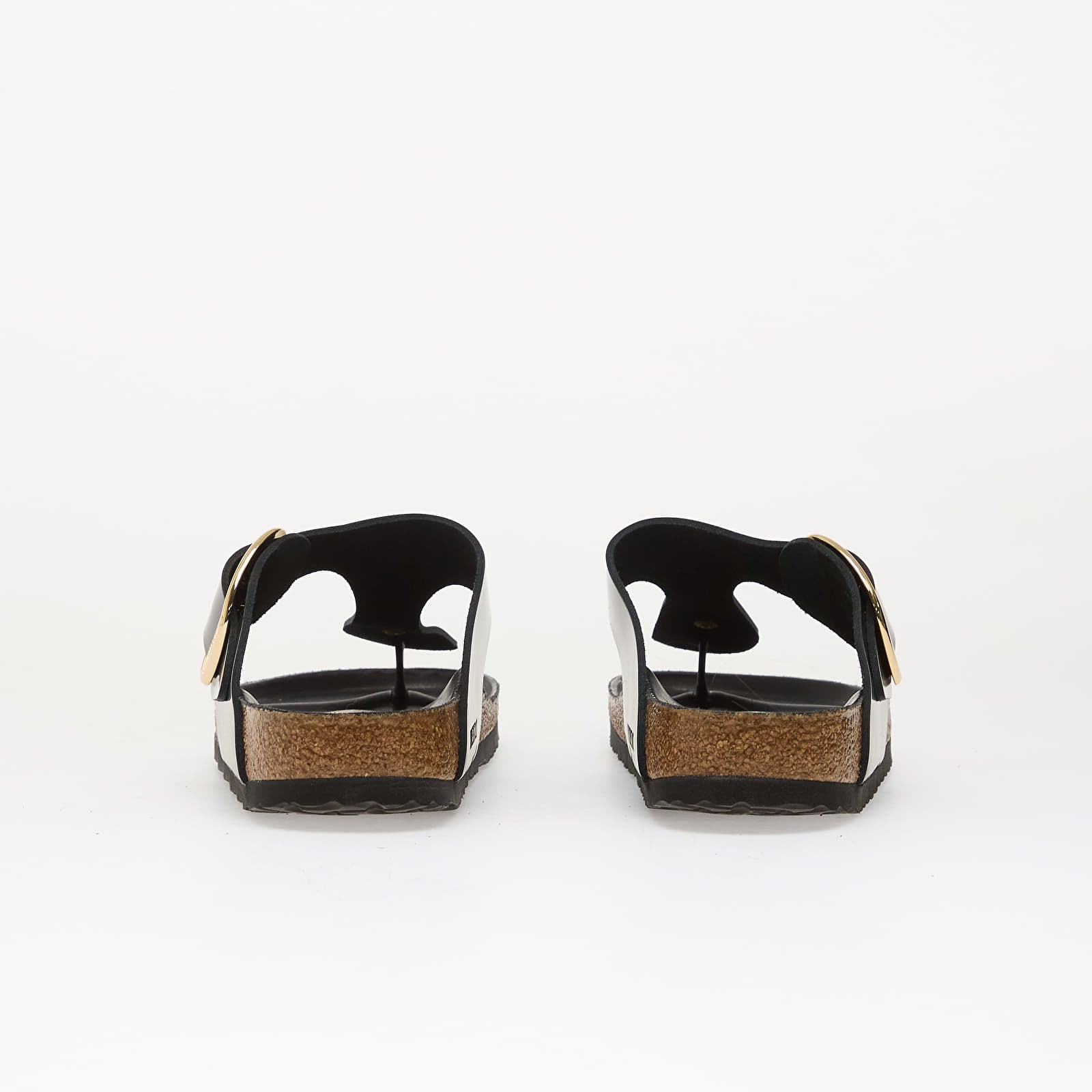 Damesko Birkenstock Gizeh Big Buckle Natural Leather Patent Women Nappa Glamour