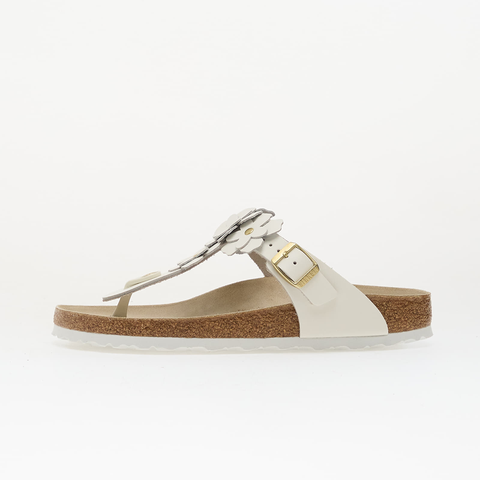 Damen Sneaker und Schuhe Birkenstock Gizeh Flower Leather Women White