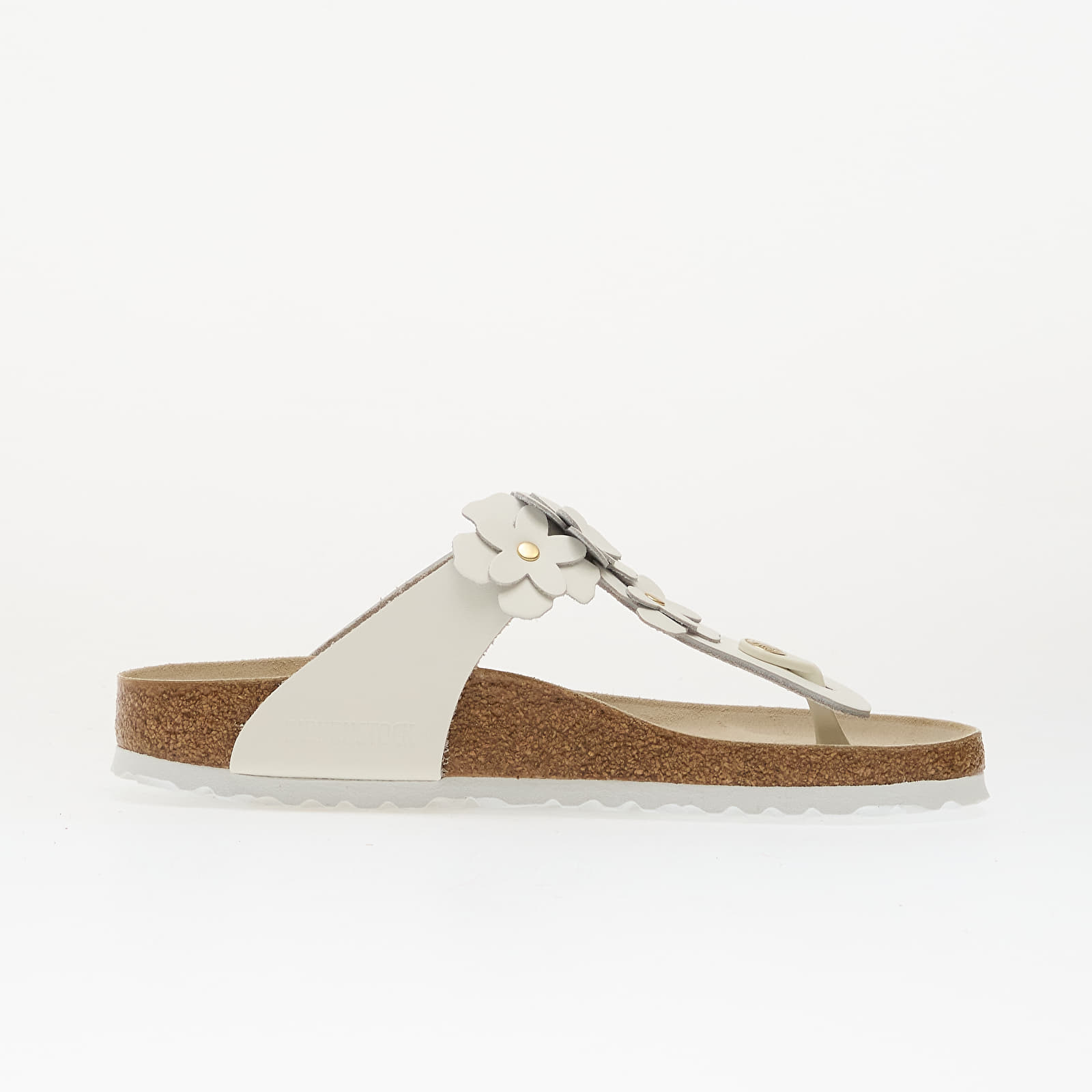 Damen Sneaker und Schuhe Birkenstock Gizeh Flower Leather Women White