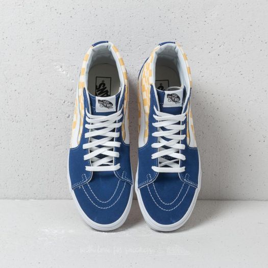 Vans sk8 hi checkerboard sale blue