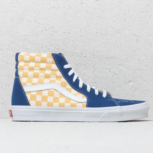 Yellow checkerboard high top vans new arrivals