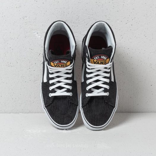 Men s shoes Vans Sk8 Hi Design Assembly Black True White Footshop