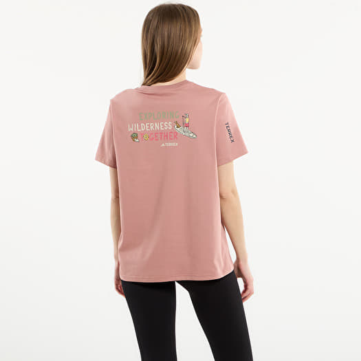 Women's T-shirts adidas Terrex Multi Graphic T-Shirt Warm Clay