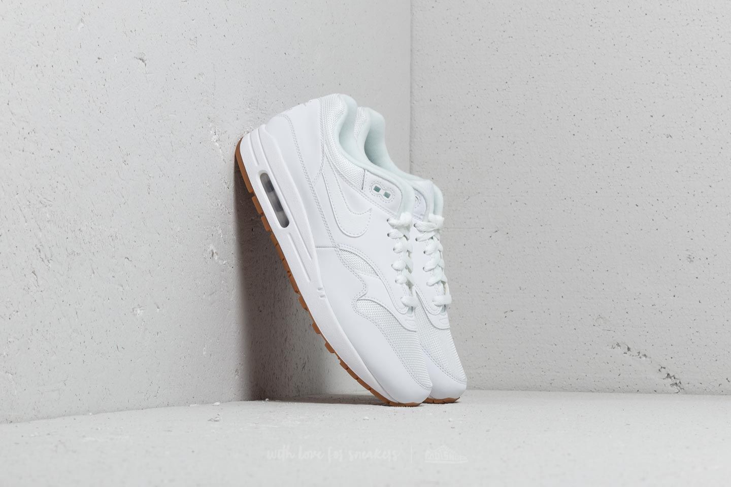 Herren Sneaker und Schuhe Nike Air Max 1 White/ White-White