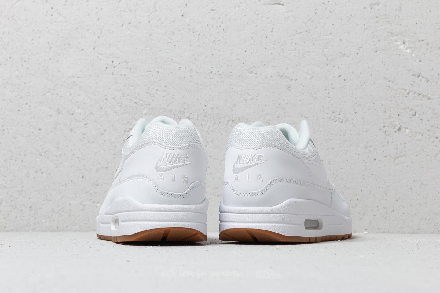 Herren Sneaker und Schuhe Nike Air Max 1 White/ White-White