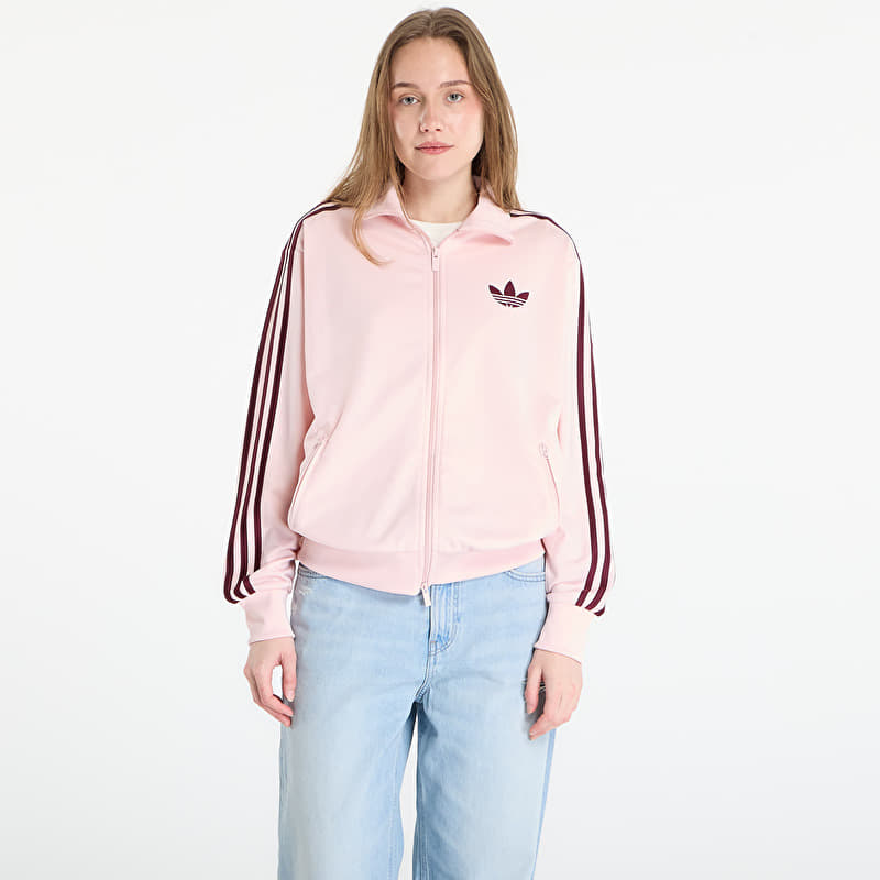 adidas Firebird Track Top Loose Sandy Pink/ Maroon