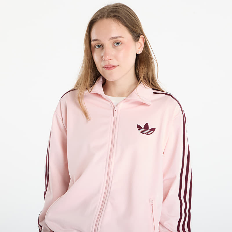 Women's hoodies adidas Firebird Track Top Loose Sandy Pink/ Maroon