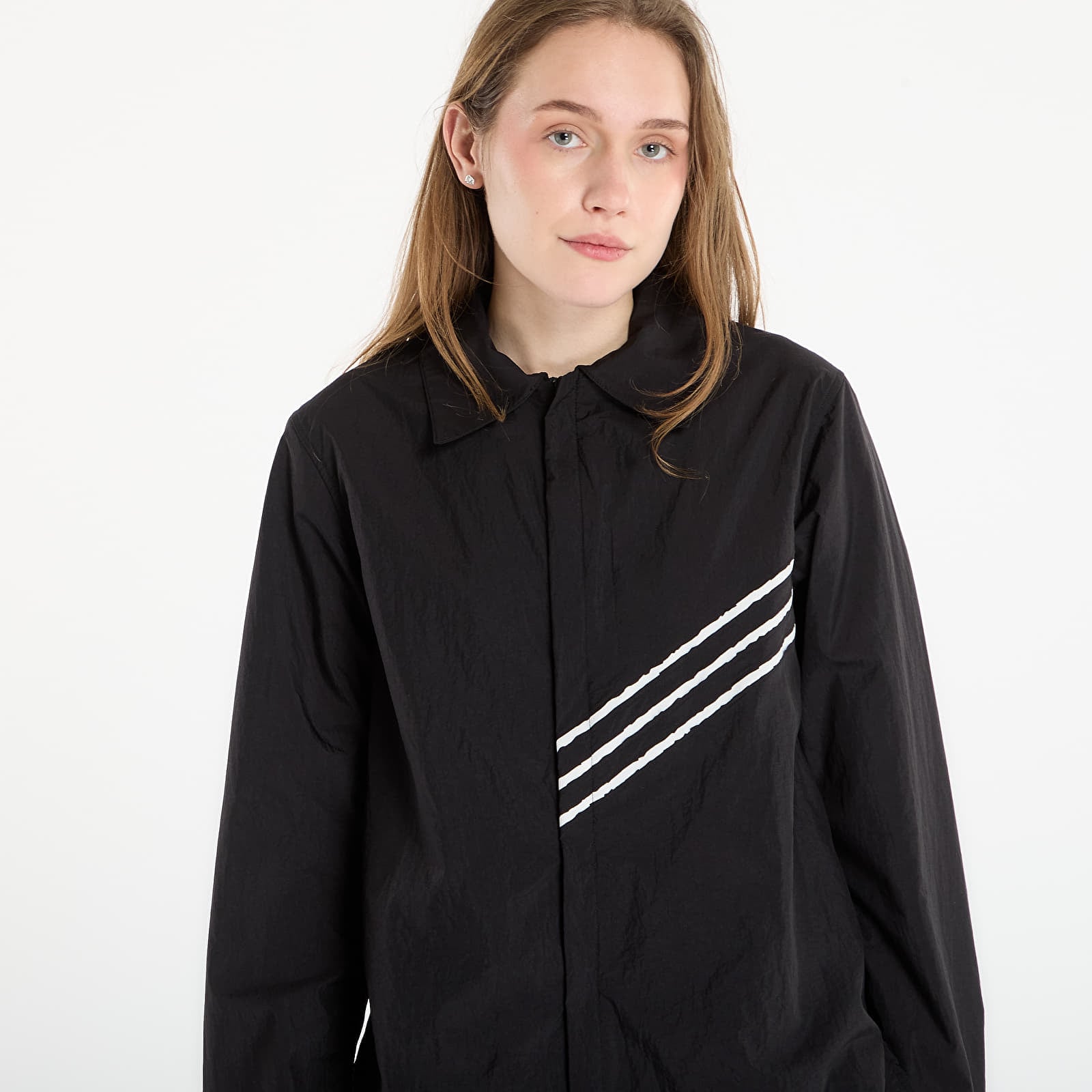 Women's shirts Y-3 Raw Edge 3 Stripes Shirt Black