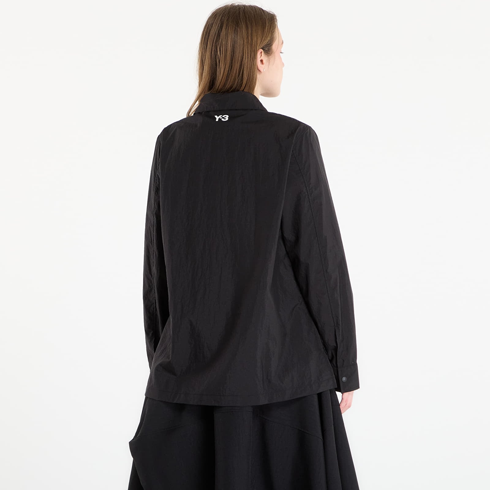 Women's shirts Y-3 Raw Edge 3 Stripes Shirt Black