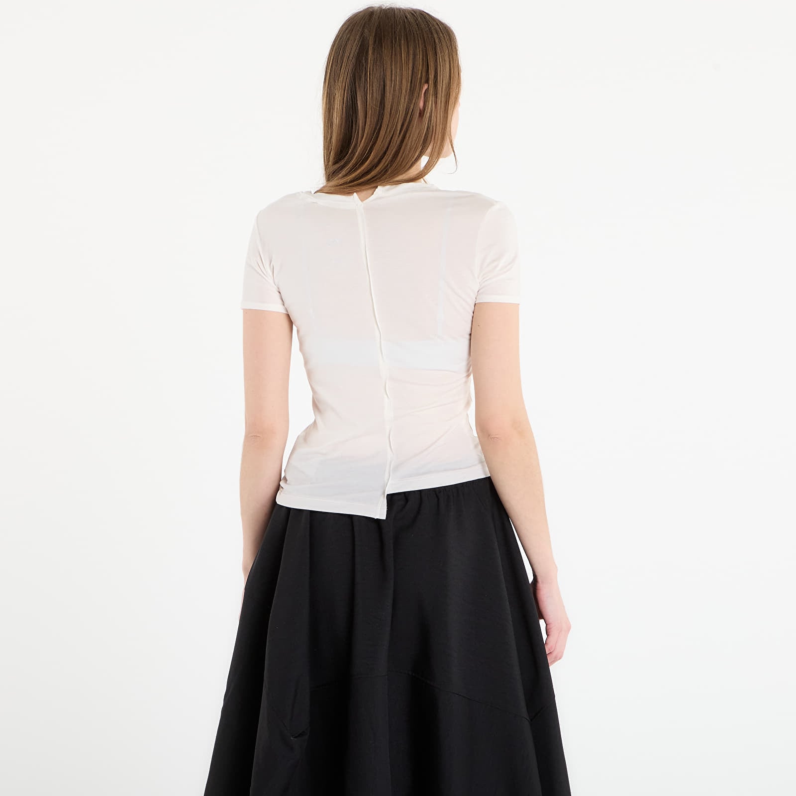 Ženske majice kratkih rukava Y-3 Dip Dye Fitted T-Shirt Chalk White