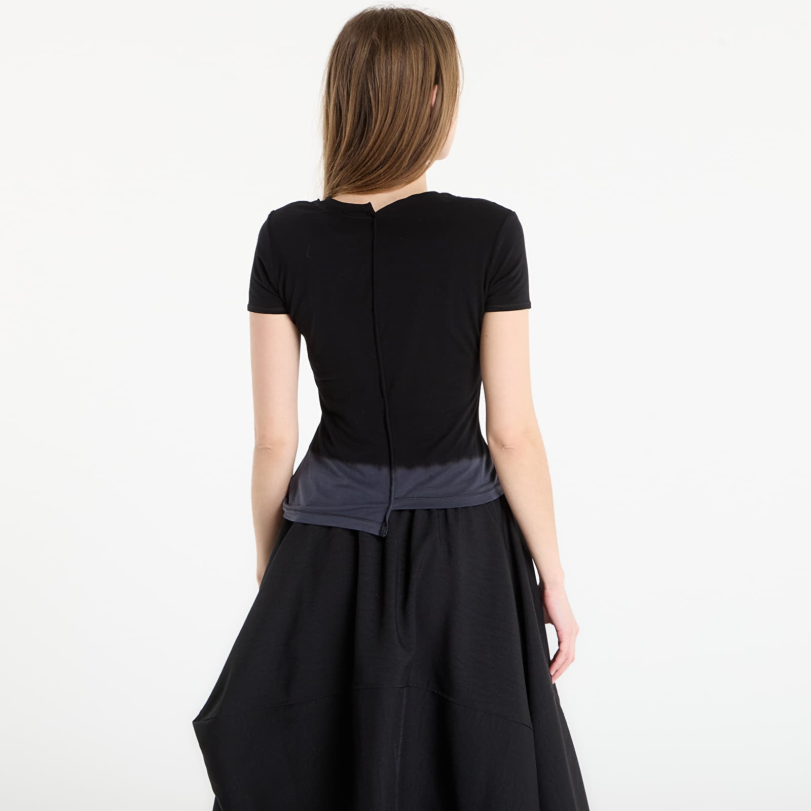 Ženske majice kratkih rukava Y-3 Dip Dye Fitted T-Shirt Black