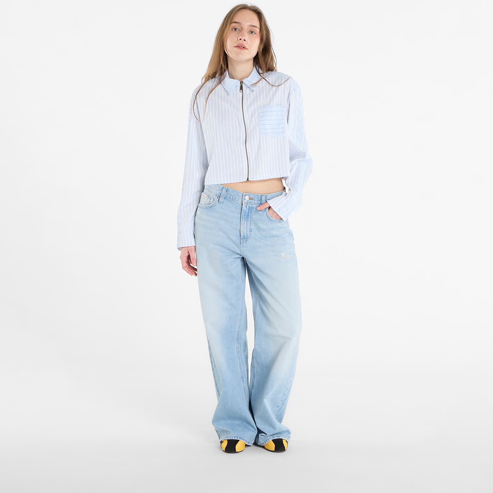 Overhemden adidas P Ess Shi Crsk/ Ambient Sky