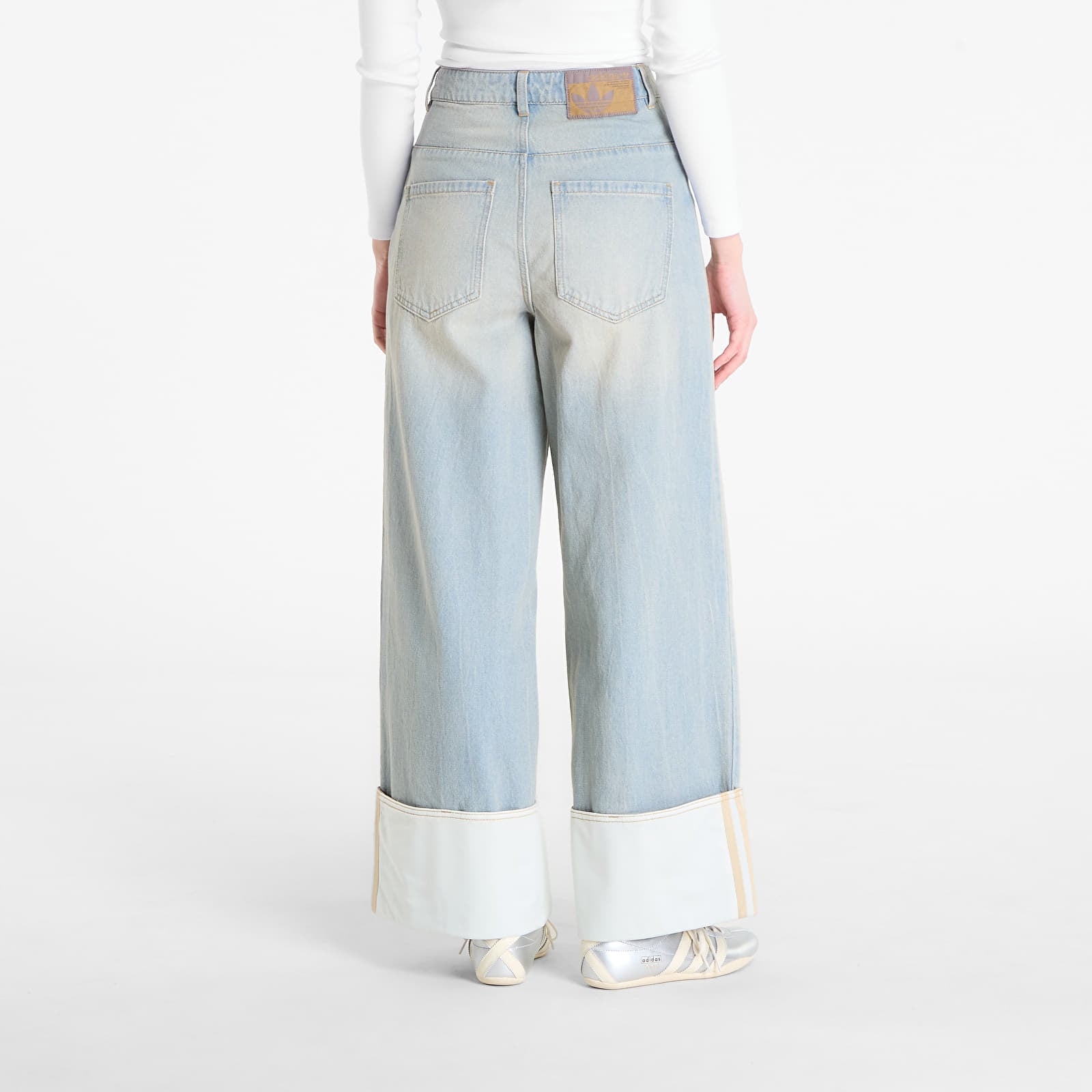 Jeans adidas Wide Leg Jeans Lghden/ Off White