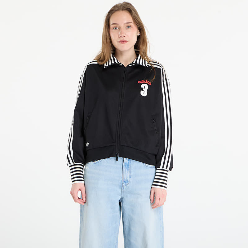 Sudadera adidas Vintage Bb Tt Striped Rib Track Top Black