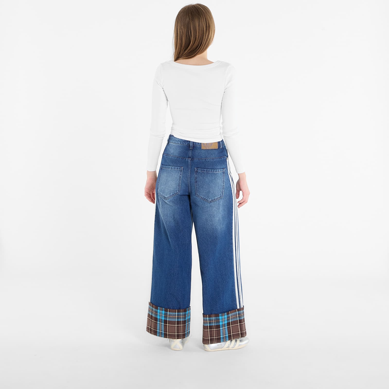 Jeans adidas Wide Leg Jeans Inddnm/ Multicolor