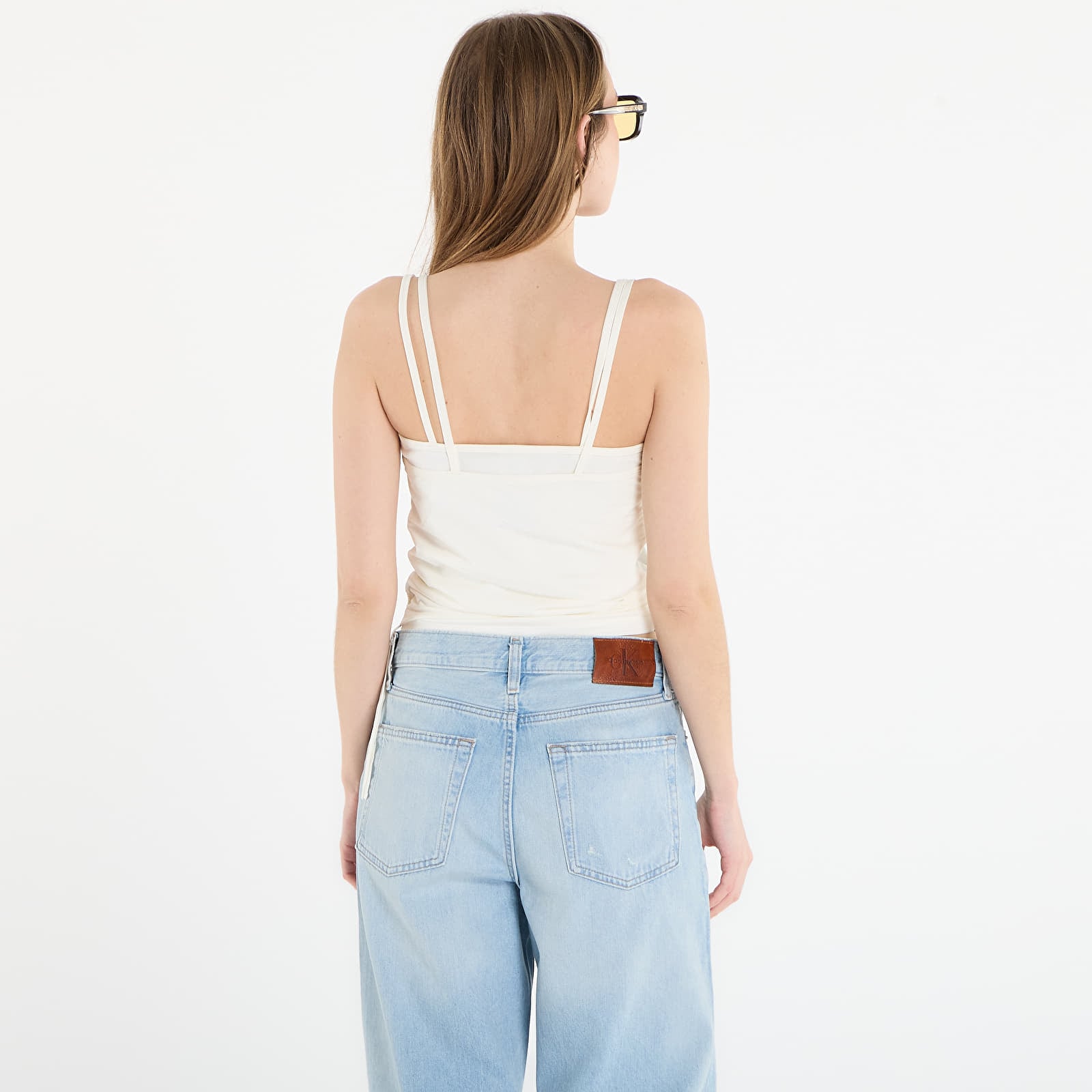 Leibchen adidas Layered Tank Off White/ Off White