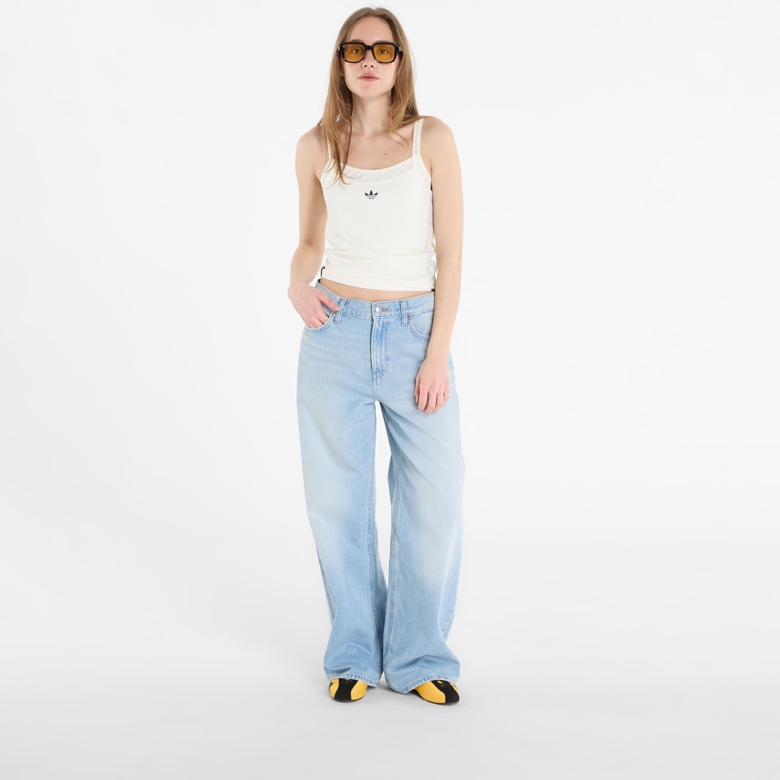 Leibchen adidas Layered Tank Off White/ Off White