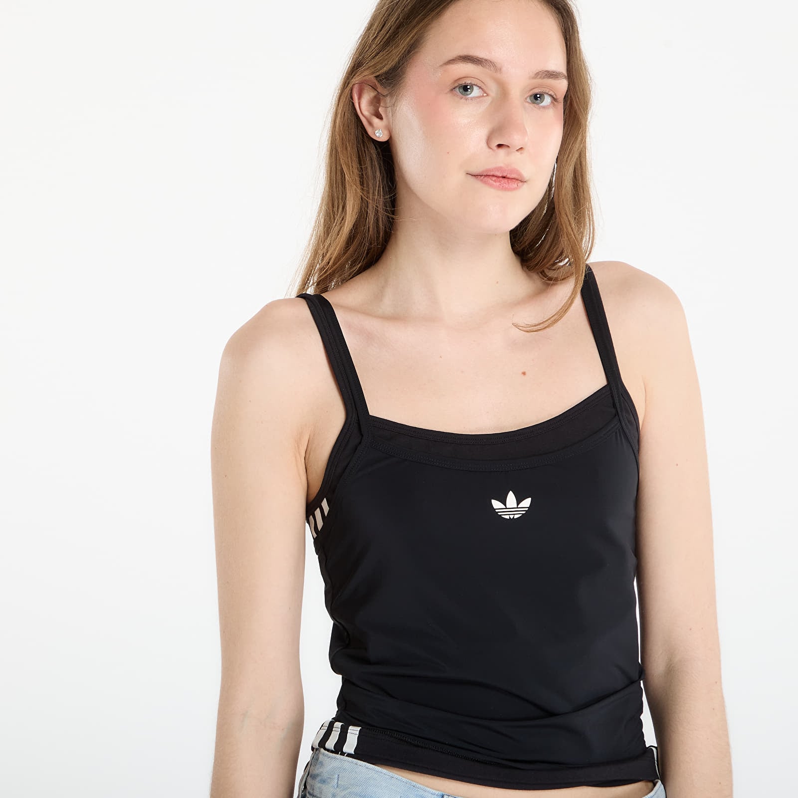 Leibchen adidas Layered Tank Black/ Black