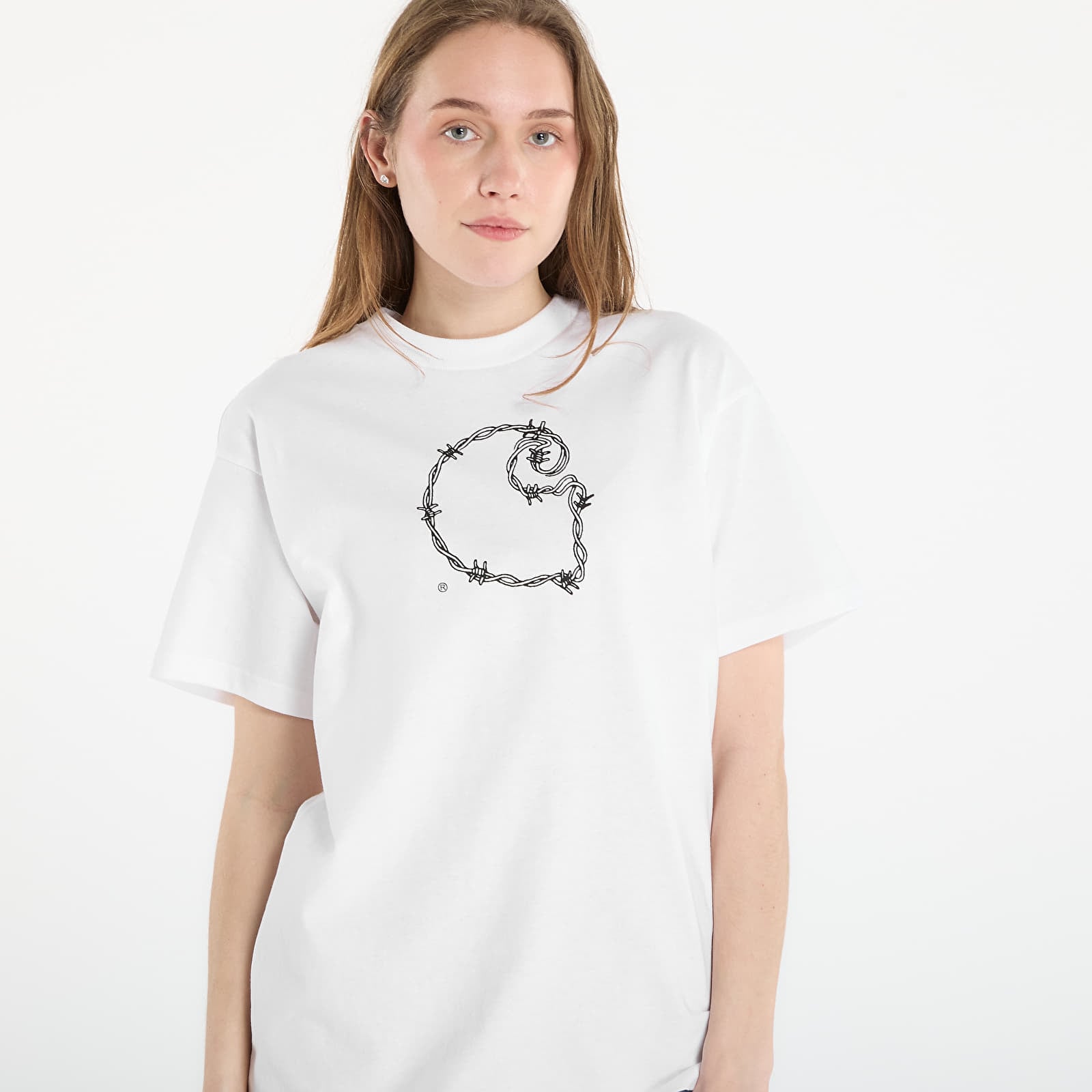   Μπλούζες Carhartt WIP S/S Barbwire C T-Shirt UNISEX White