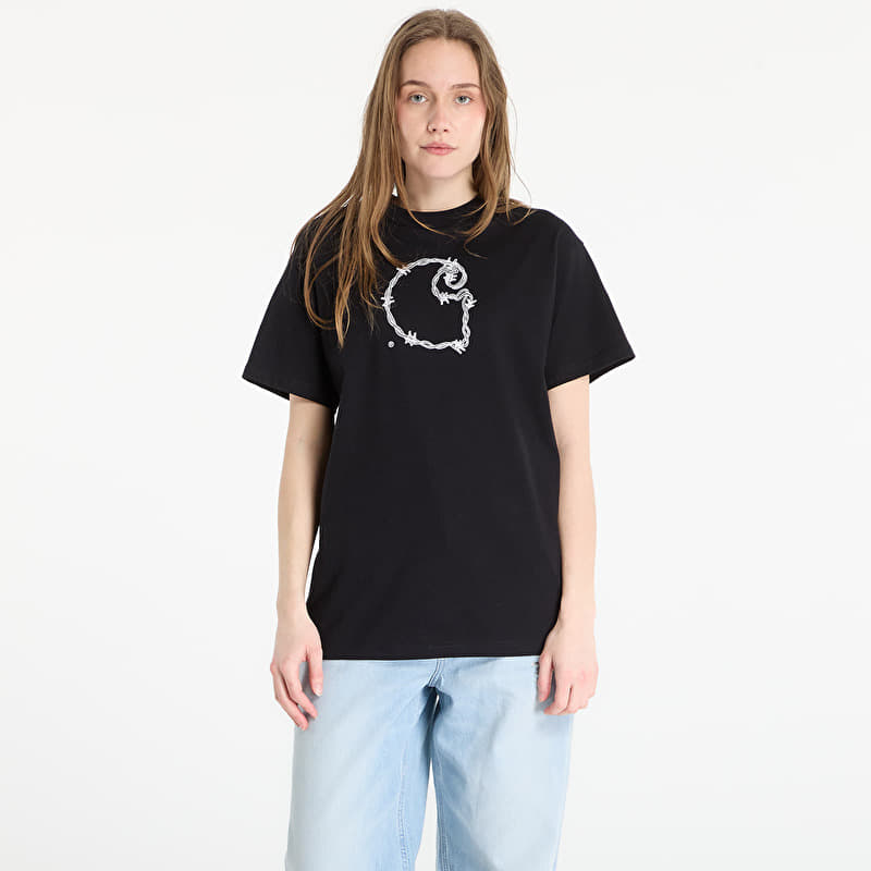 Tričko Carhartt WIP S/S Barbwire C T-Shirt UNISEX Black