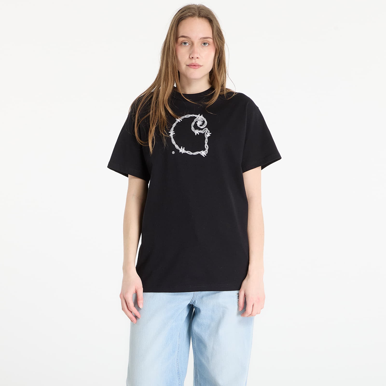 T-särgid Carhartt WIP S/S Barbwire C T-Shirt UNISEX Black