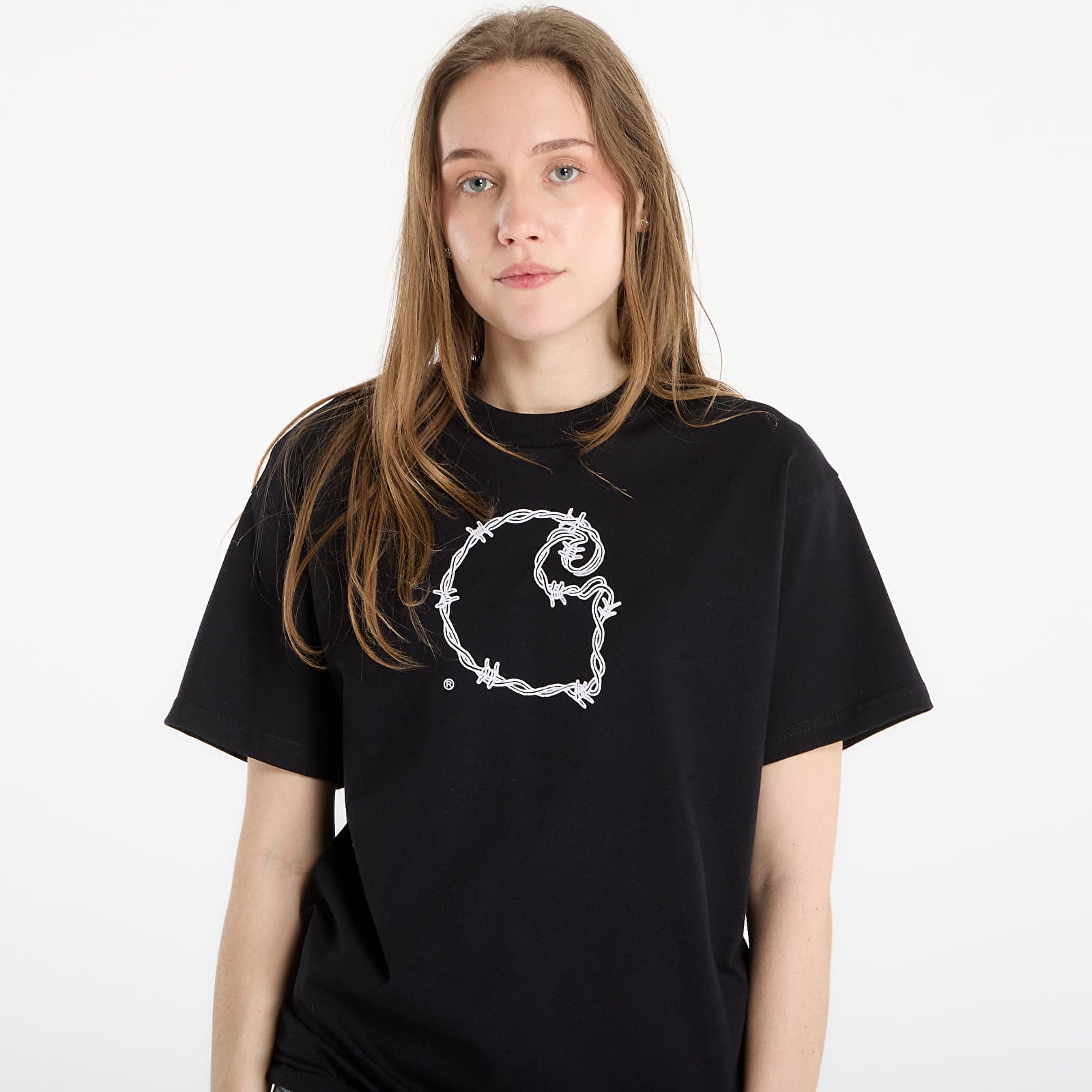 T-särgid Carhartt WIP S/S Barbwire C T-Shirt UNISEX Black