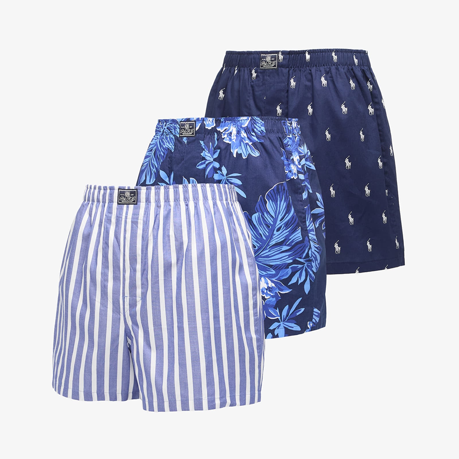 Boxer Ralph Lauren Open Boxer-3 Pack Boxer Blue
