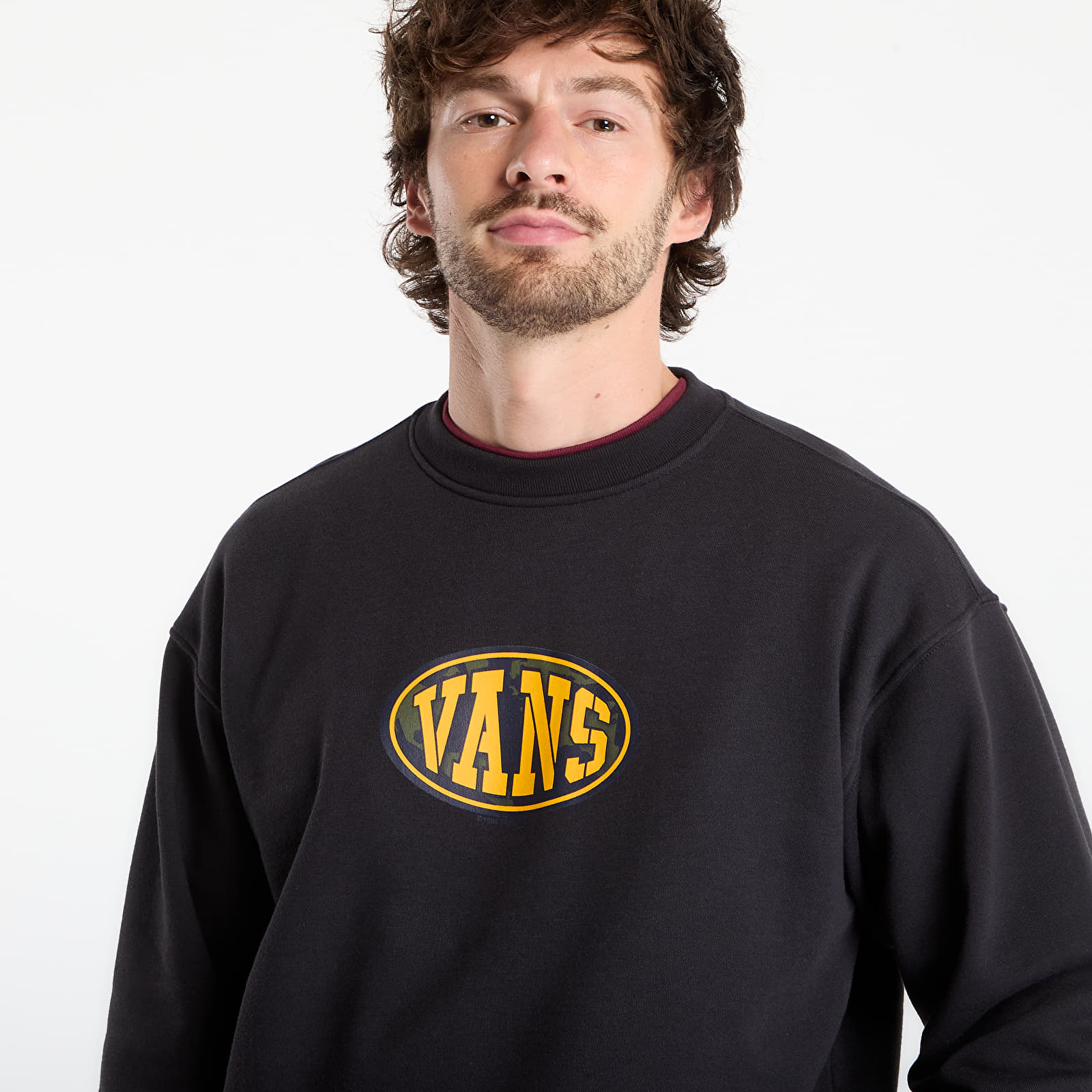 Мъжки суичъри Vans Worldwide94 Crew Black