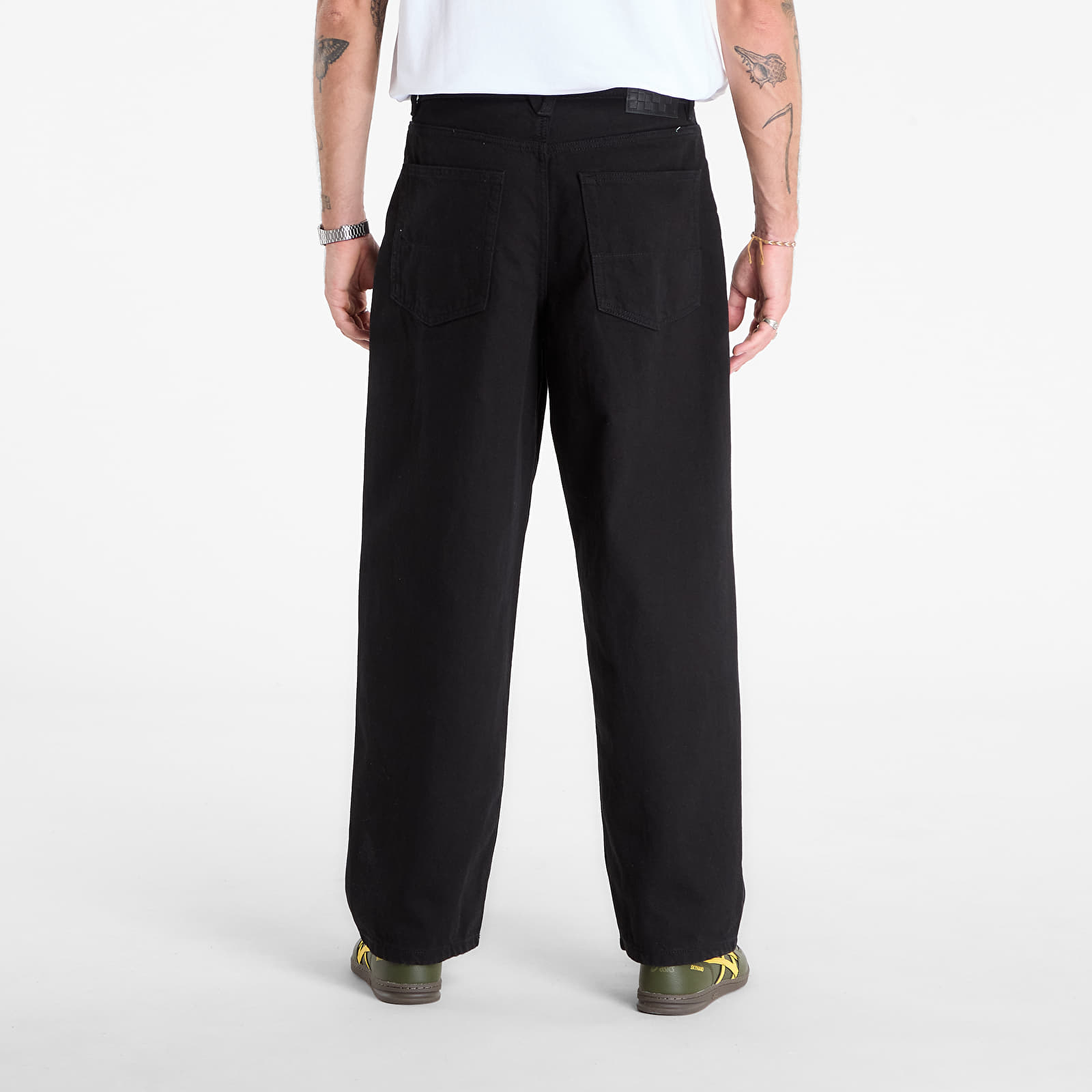 Byxor för män Vans Check-5 Baggy Denim Pant Black