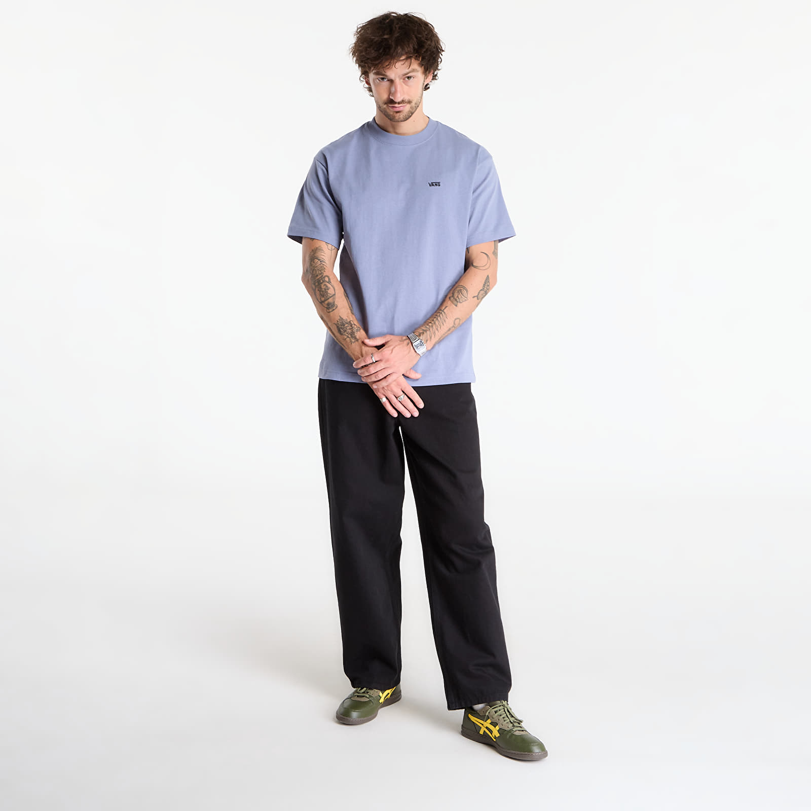 Männer T-Shirts Vans Left Chest II Loose SS T-Shirt Glasial Slate