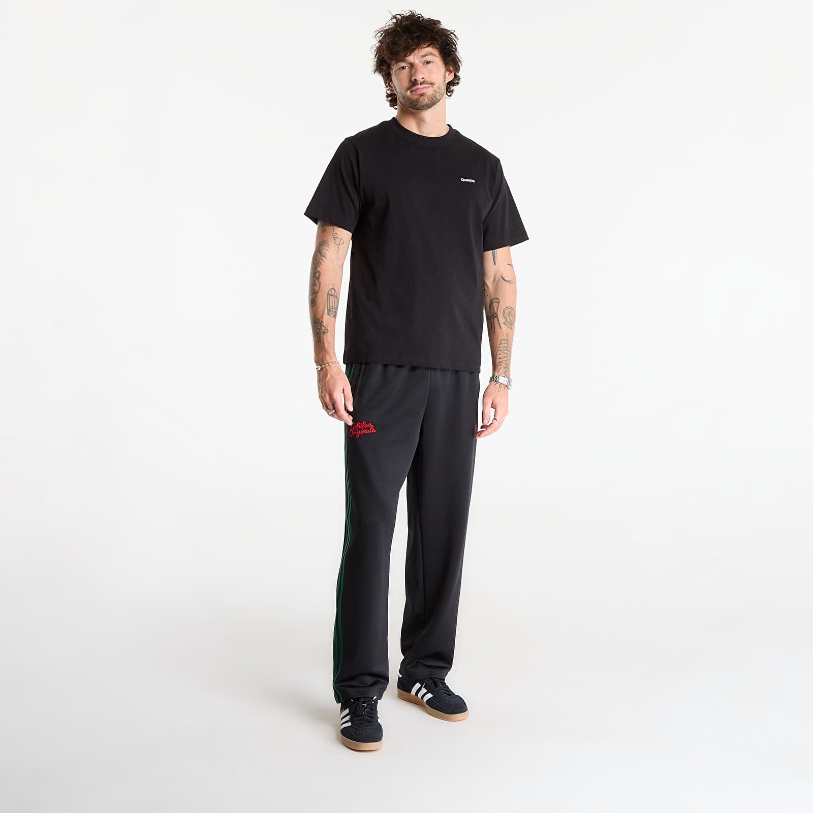 Chandal adidas Track Pants Black/ Collegiate Green