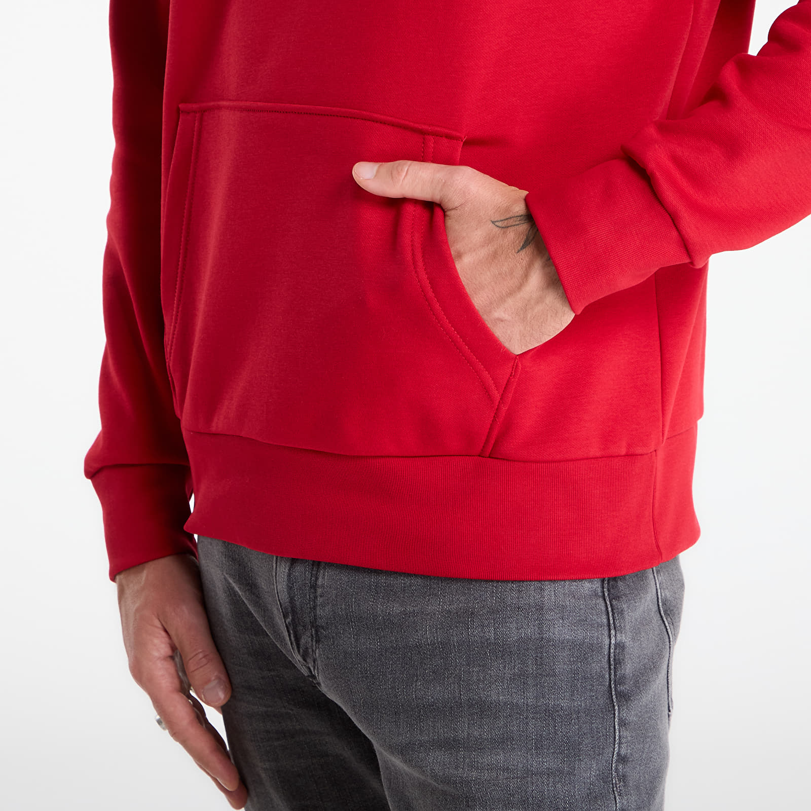 Miesten hupparit Tommy Hilfiger Brand Love Big Text Hoody Medium Red