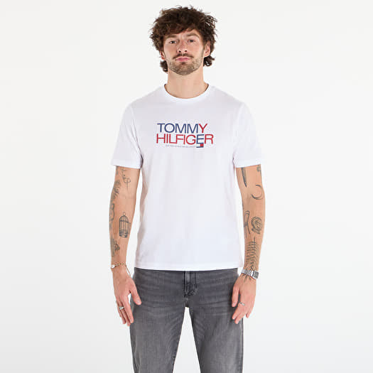 T-krekls Tommy Hilfiger Brand Love Big Text Tee White
