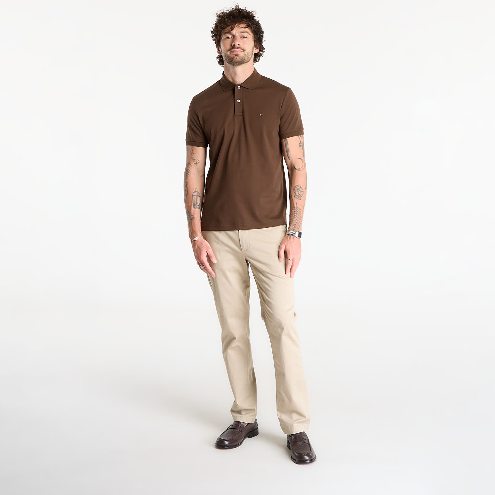 Чоловічі штани Tommy Hilfiger Denton Printed Structure Sandalwood