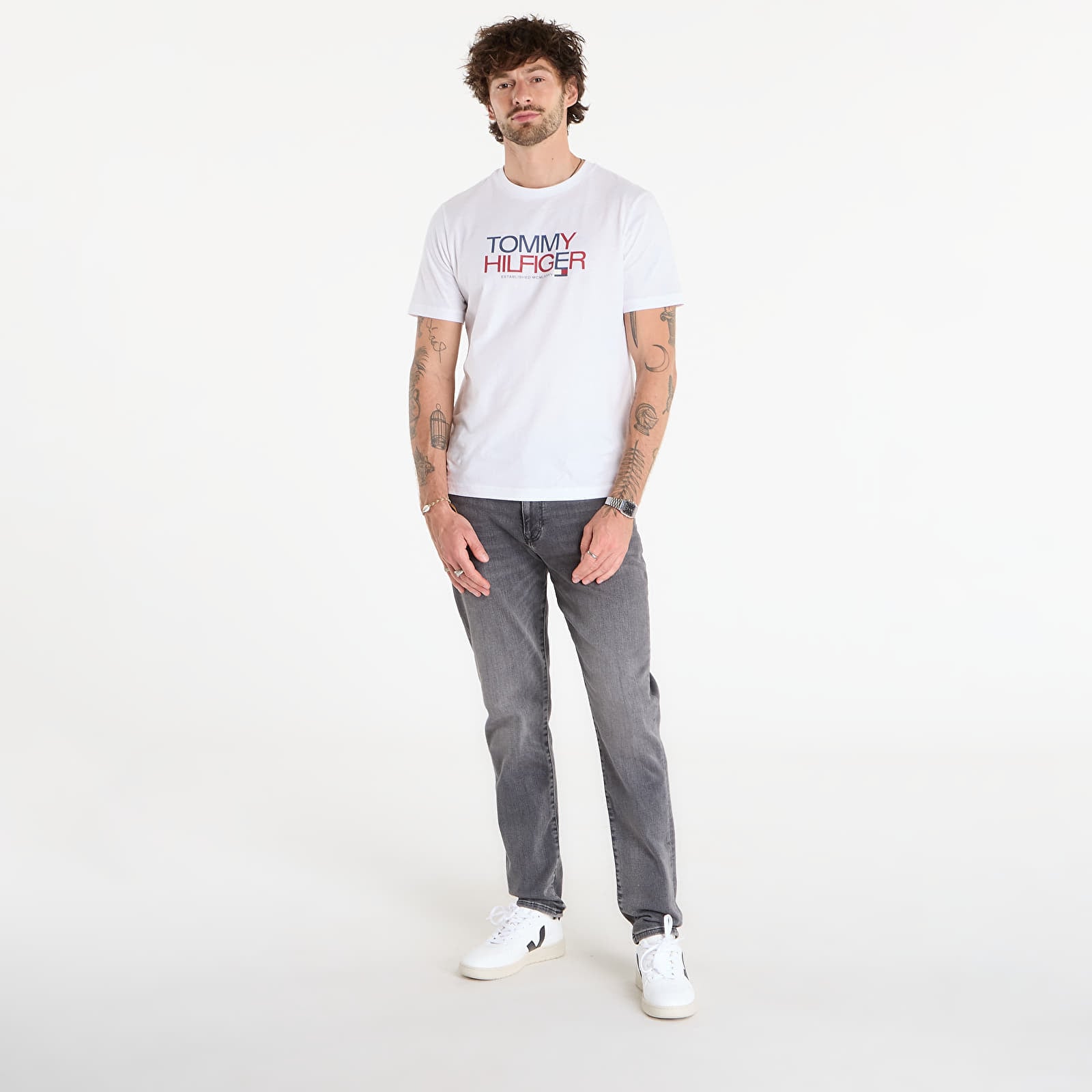 Jeans for menn Tommy Hilfiger Slim Bleecker Leo Grey