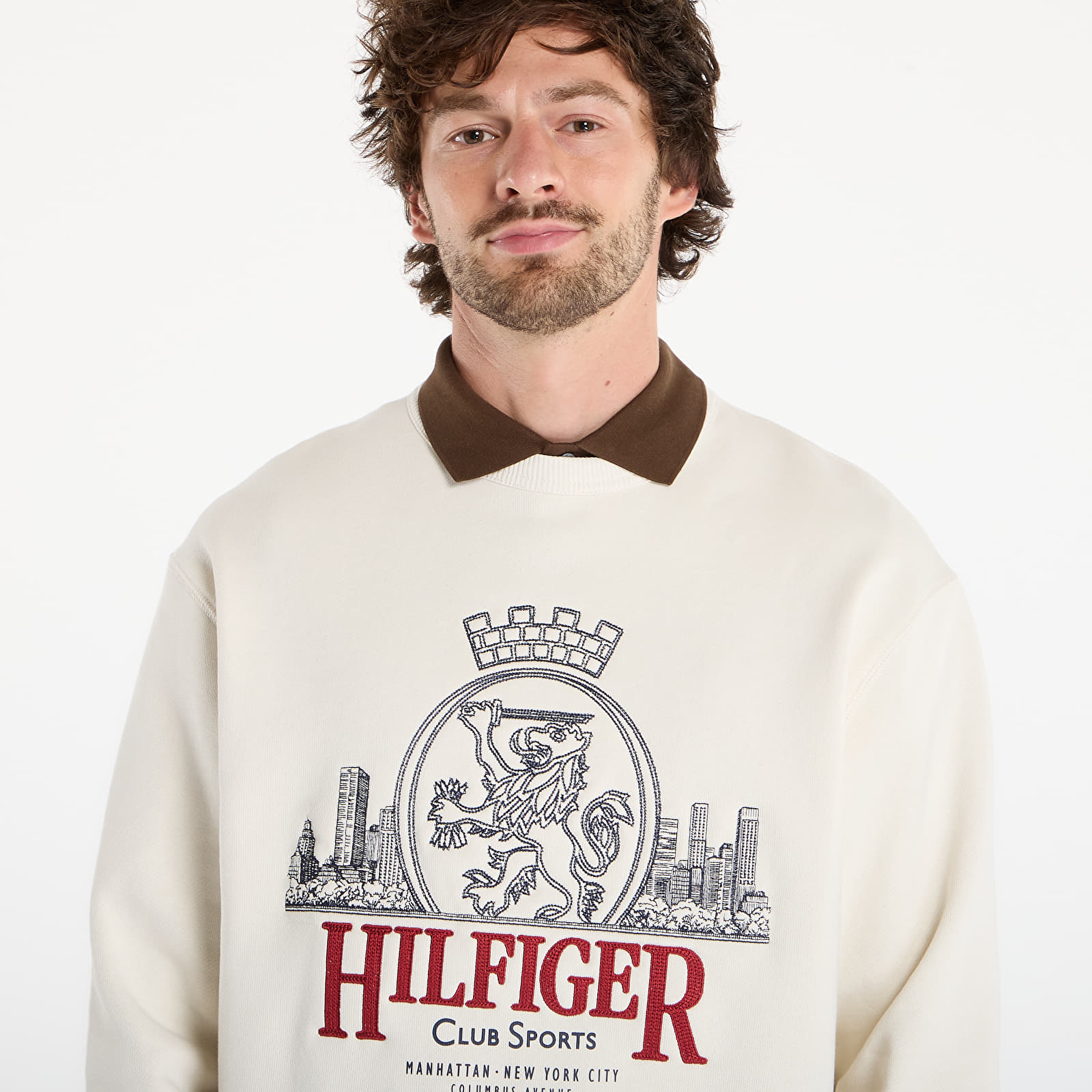 Miesten hupparit Tommy Hilfiger Heritage Series Crest Sweatshirt Ivory Petal