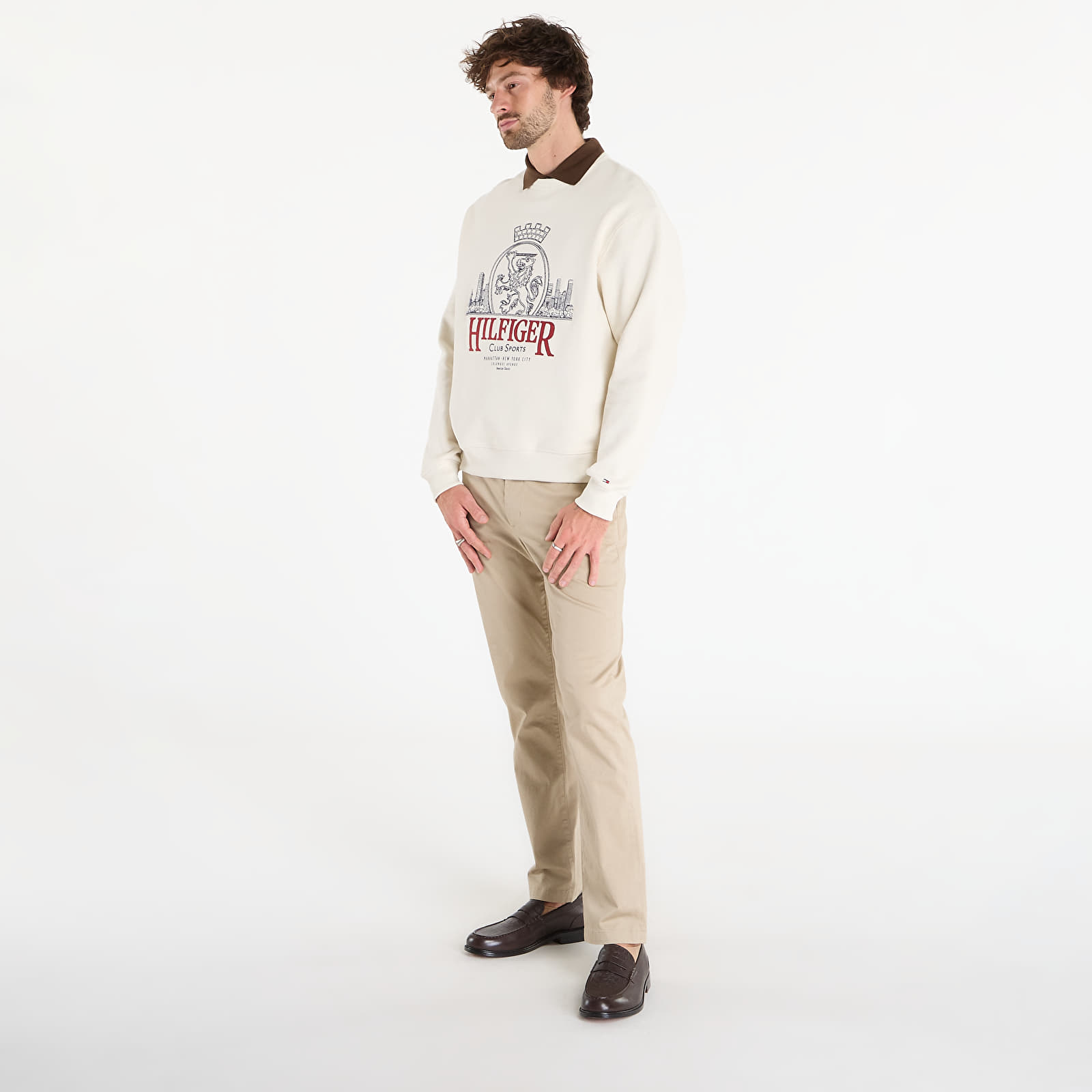 Miesten hupparit Tommy Hilfiger Heritage Series Crest Sweatshirt Ivory Petal