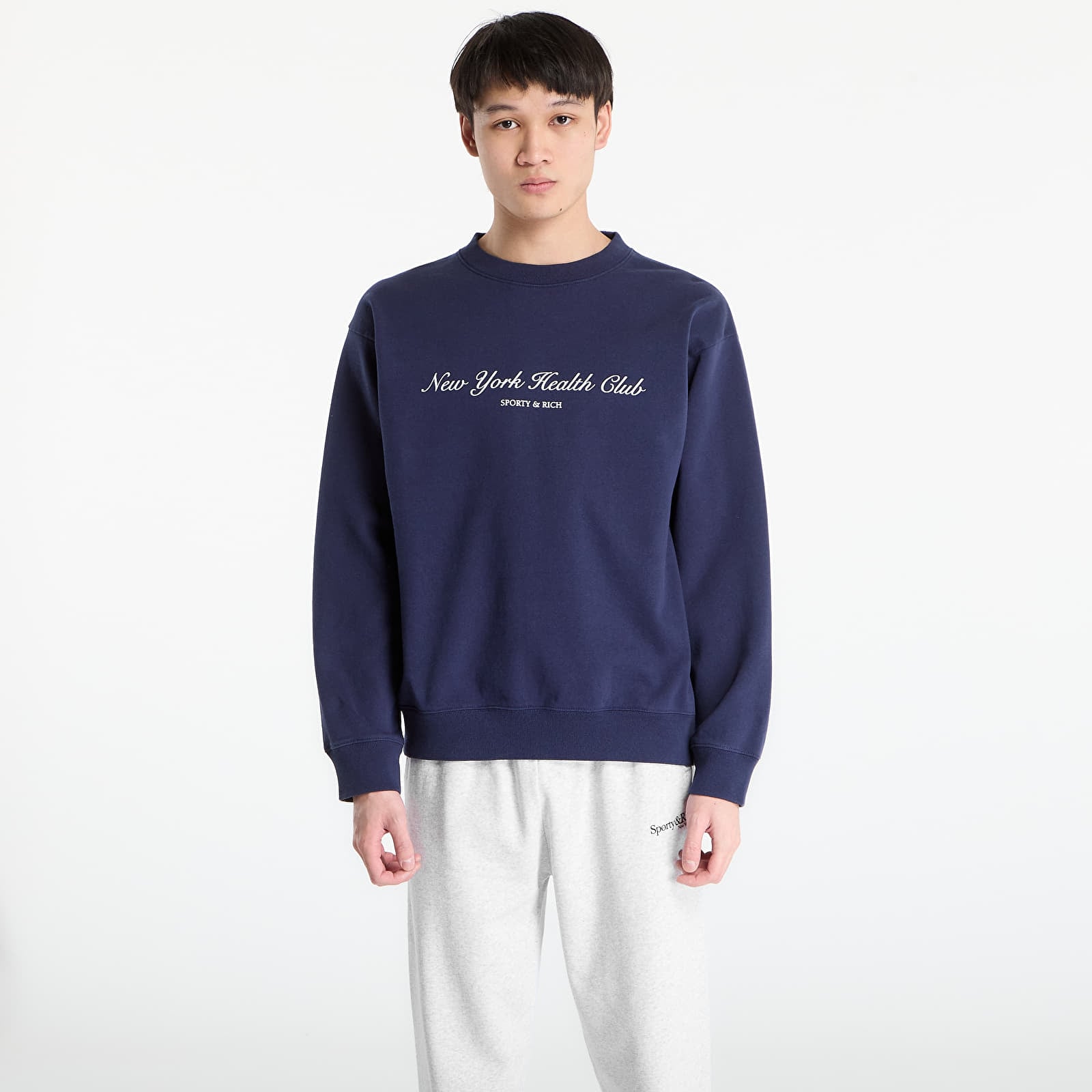 Sudaderas Sporty & Rich NY Health Club Crewneck UNISEX Dark Navy