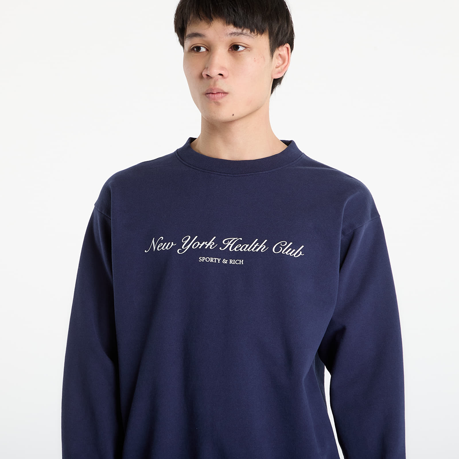 Sudaderas Sporty & Rich NY Health Club Crewneck UNISEX Dark Navy